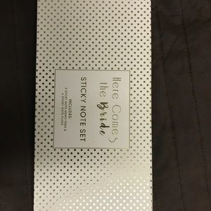 Here comes the bride sticky note set!